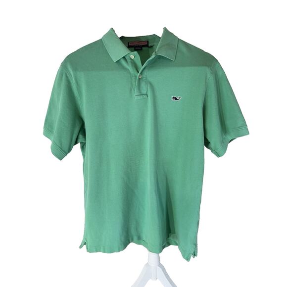 Vineyard Vines Other - Vineyard Vines Polo‎ Shirt Green Men's Size Medium Cotton Blend